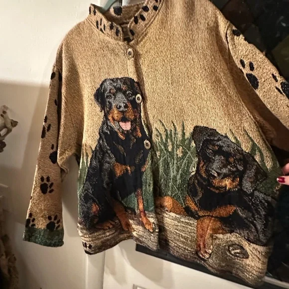 ゆ*と様 新品完売品ROTTWEILER WALKING DOG SWEATER ゆ*と様 新品完売品ROTTWEILER WALKING DOG SWEATER｜ROTTWEILER